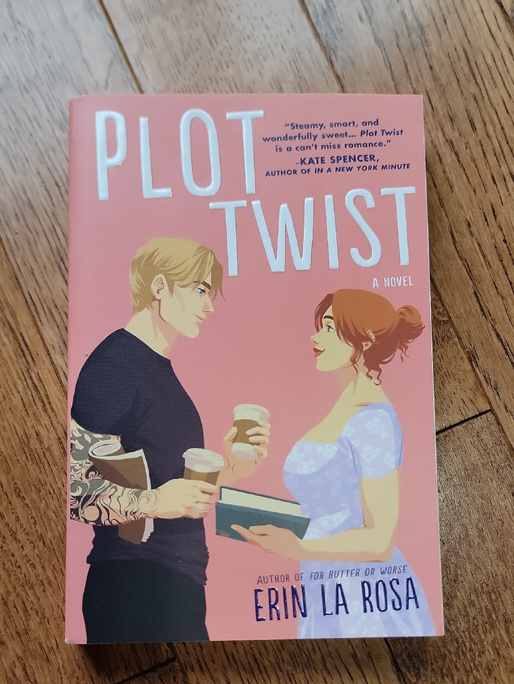 Plot Twist.   Romantic Women's Paperback Book - Pink Back Cover